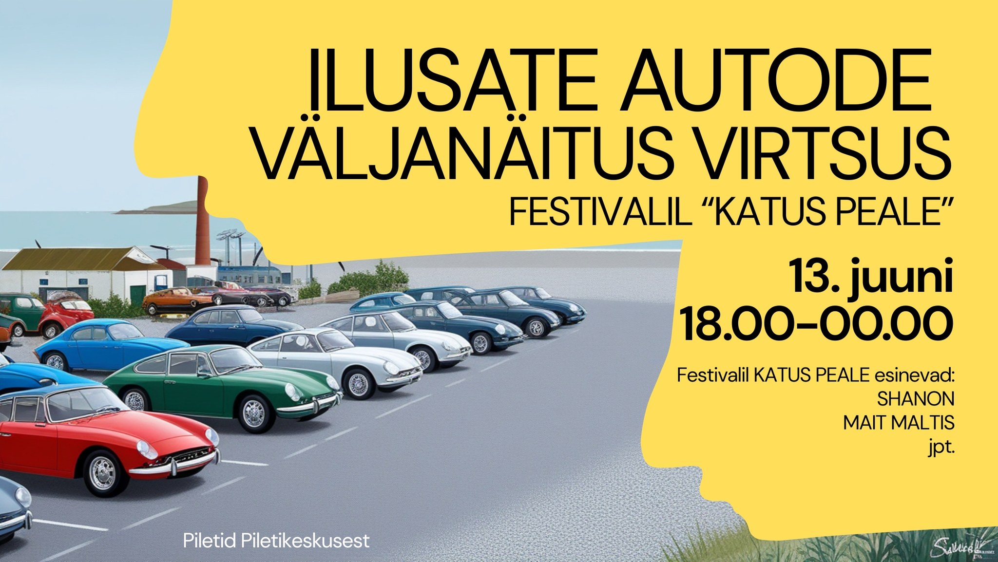 Ilusate autode väljanäitus Virtsus festivalil “Katus peale”